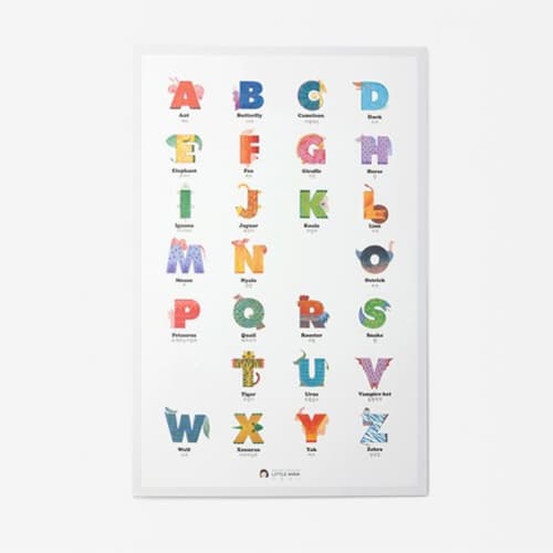 Alphabet Zoo Poster